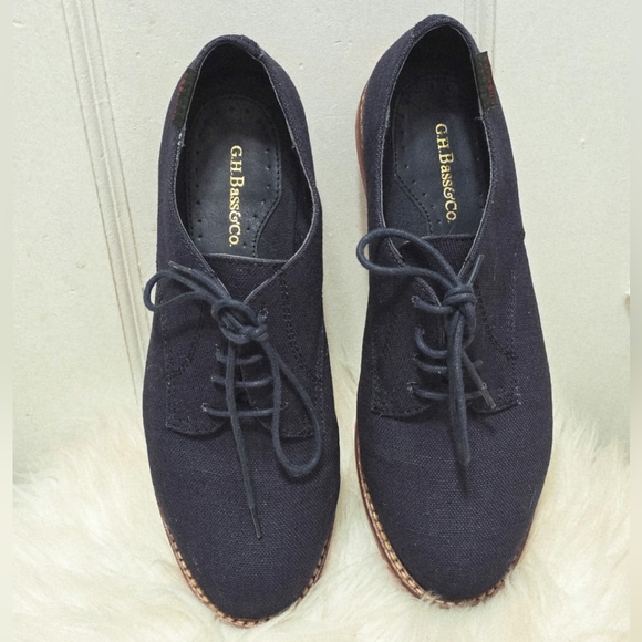 G.H. Bass &amp Co. Blue Elly-2 Oxford Suede Loafers Women's Size 7.5✌️ - Picture 4 of 7